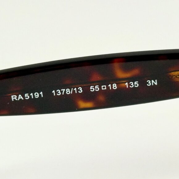 Ralph RA5191 1378/13 Cat Eye Sunglasses 55mm Dark Havana Brown Gradient Women's - Picture 6 of 6